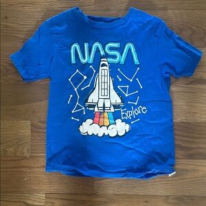 Bright Blue Short Sleeve NASA Tee
